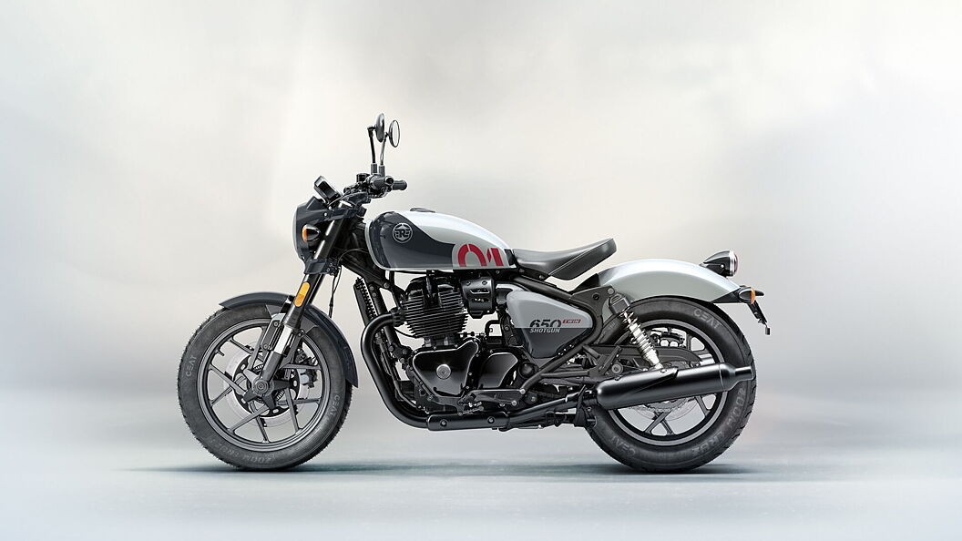Royal Enfield Shotgun 650 Stencil Whilte